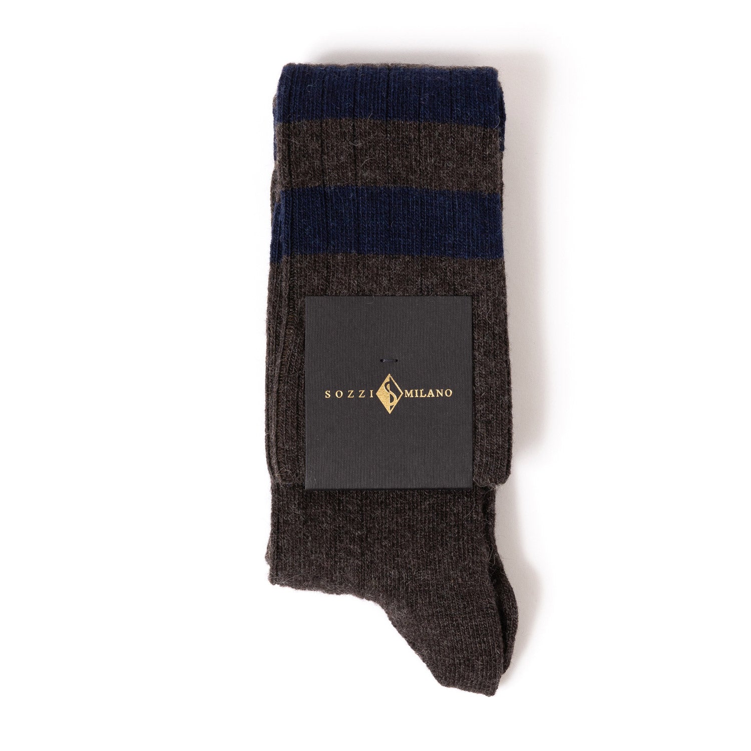 Knee sock "College Stripe" made of a cashmere mix